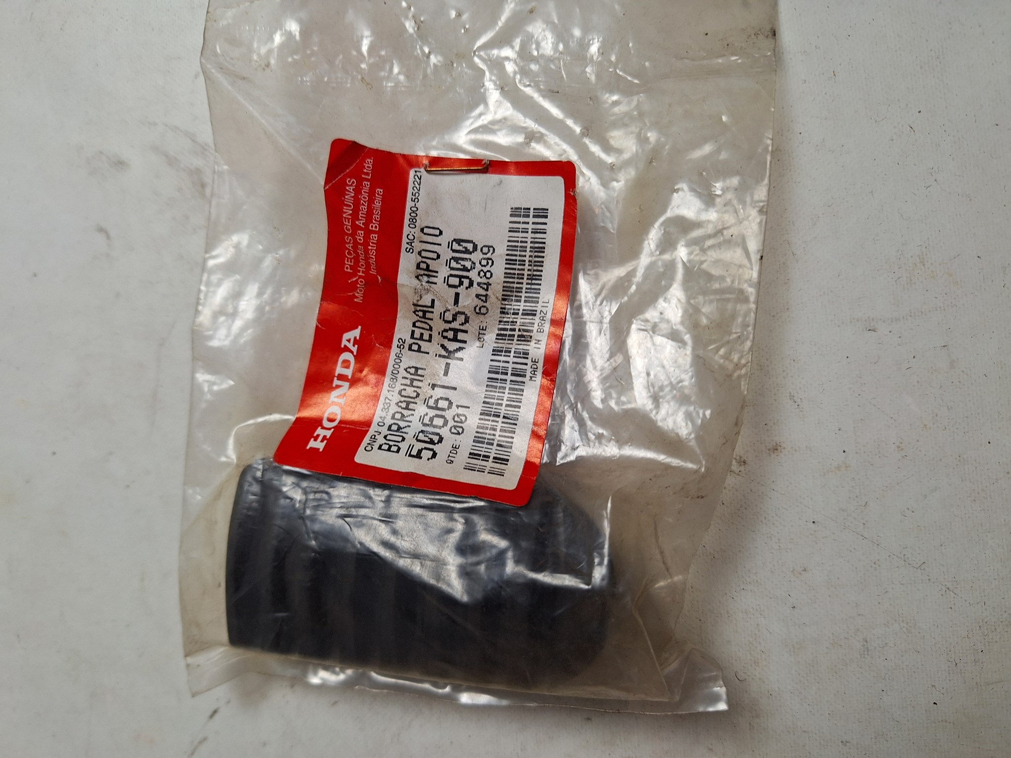 Picture of FUSSRASTENGUMMI  50661-KAS-900  XR125L
